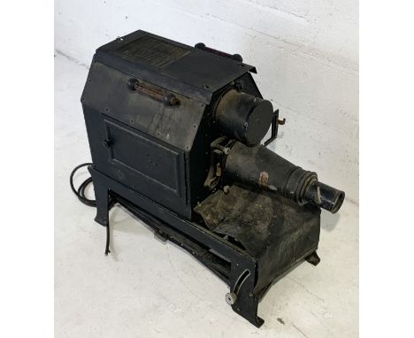 A Ross of London slide projector Type B.E. Model 2, mains operated with a metal stand No. 238685