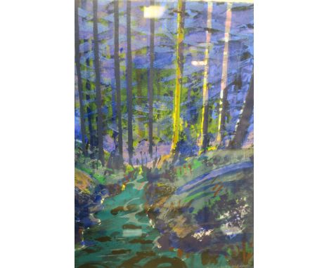 BERNADETTE MADDEN, CONTEMPORARYMidnight WoodsScreen Print edition 9/22Signed and titled in the margin