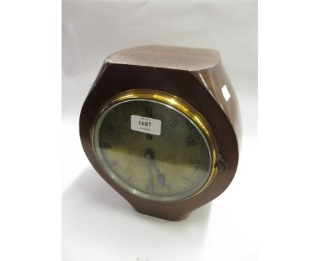Sopwith Snipe propeller boss adapted for use as a mantel timepiece mounted with a French single train movement and brass dial