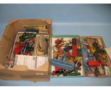 Collection of mainly Lesney play worn die-cast metal model vehicles