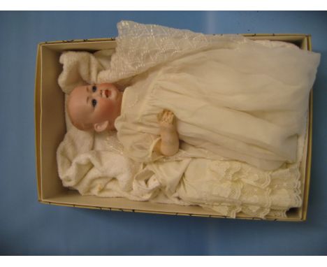 Kley and Hahn, unusual twin faced bisque headed doll with sleeping eyes, open mouth and two teeth opposed by fixed eyes and o