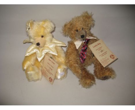 Steiff bear ' Lucky Boy ' No. 58 of 250 and another ' Star Child ', No. 137 of 500
