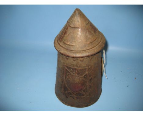 Huntley and Palmer biscuit tin in the form of a lantern
