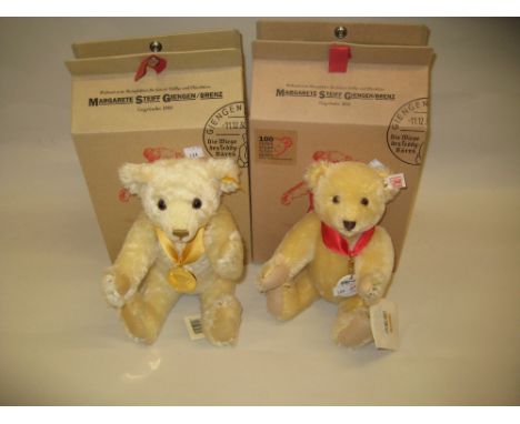 Steiff ' The Millennium Bear ' in original box together with another ' 100 Years of Steiff ' bear in original box