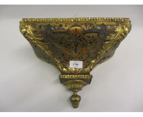 18th Century buhl clock bracket (a/f)