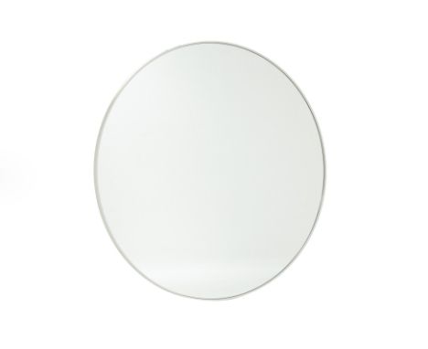 A GREY CIRCULAR MIRROR
New item consigned by Maissone Home, Tiong Bahru
.Fitted with D-rings for direct hanging;. The frame w