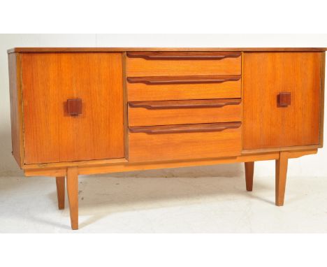 Elliots of Newbury&nbsp; - A vintage retro mid 20th century circa. 1960's teak wood Elliots sideboard credenza. The sideboard