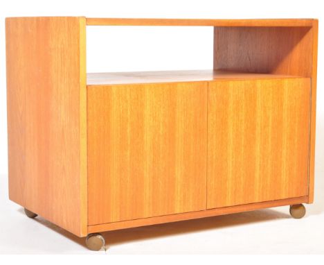 G-Plan - A retro vintage mid 20th century circa. 1970's teak wood G Plan trolley cabinet having a rectangular top with shelf 