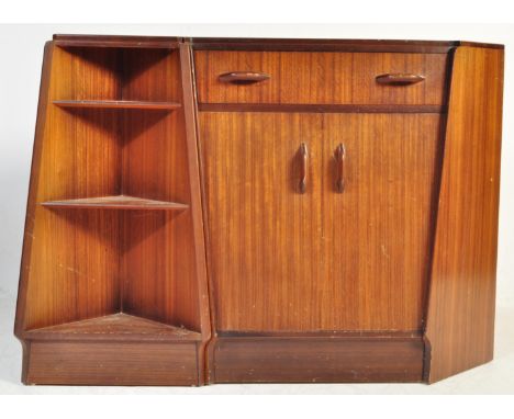 Victor B. Wilkins - G Plan / E. Gomme - Brandon - A mid 20th Century 1950's retro vintage mahogany&nbsp; corner unit cupboard