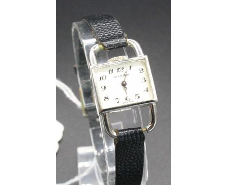 A Mappin steel cased lady's manual wind dress watch, mid-20th century, case w.18mm, with boxAppears to run, but hasn’t been t