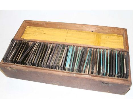 A collection of early 20th century magic lantern slides,scenes to include Welsh Lifeboat rescue etc 