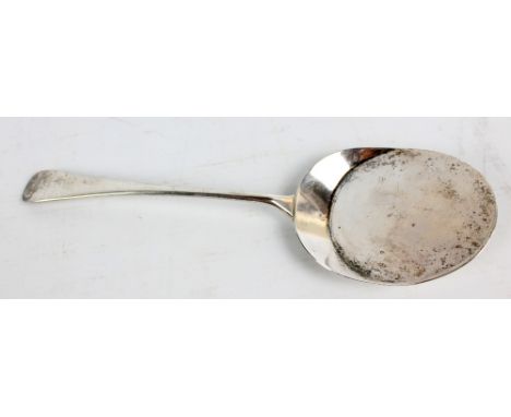 ASPREY & CO LTD; a George V hallmarked silver Old English pattern jelly server, with retail stamp, London 1912, length 23cm, 