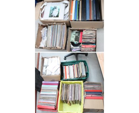 A large collection of 12'' records to include 'Broadway Hits', The Salvation Army 'A Joyful Hour of Music and Songs' and Para