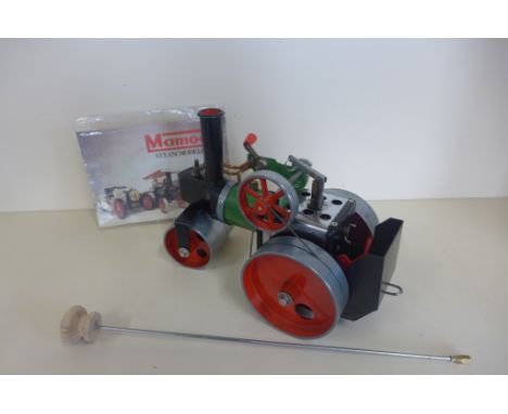 A Mamod steam road roller, minor usage, no box 