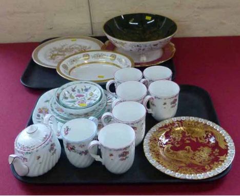 Collection of Coalport, Minton and Spode. No condition reports for this sale