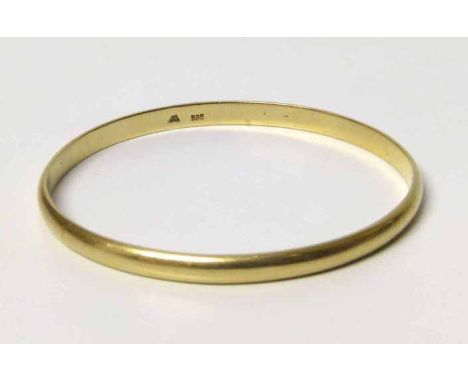 14ct gold slave bangle. No condition reports for this sale