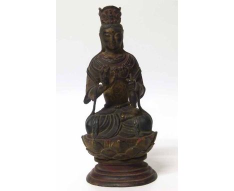 Chinese bronze Guanyin Fu Zhi Pin. No condition reports for this sale