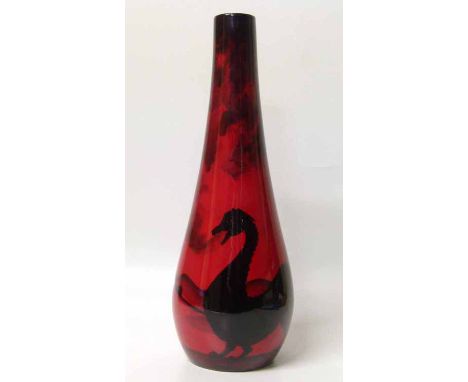 Peggy Davies ruby fusion dragon vase. No condition reports for this sale