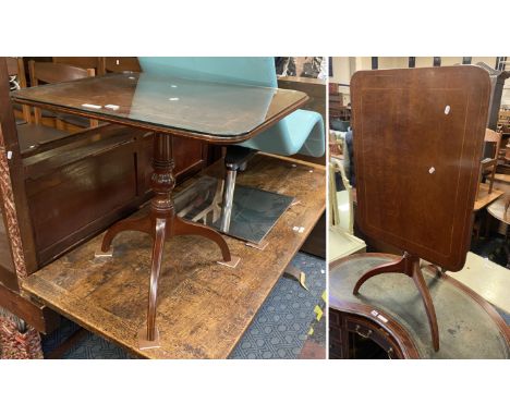 EDWARDIAN TILT TOP TRIPOD TABLE