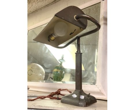 ARTS &amp; CRAFTS COPPER DESK LAMP WITH ORIGINAL FITTINGS