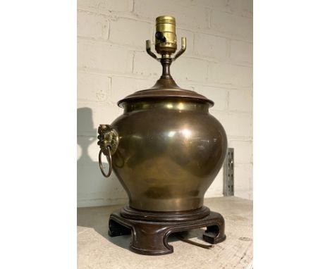 ORIENTAL METAL LAMP - 33CMS (H) APPROX