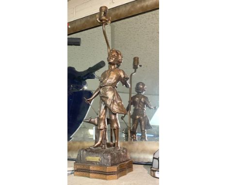 METAL FIGURE LAMP 58CMS (H) APPROX