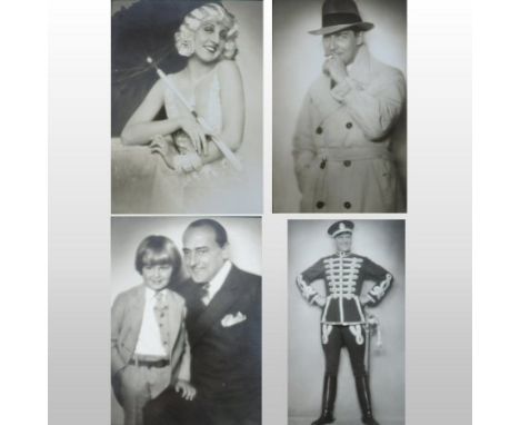 An album of 1930's film and stage portrait photographs, largely Viennese, to include works by Edith Barakovic, Kiesel, Lipnit
