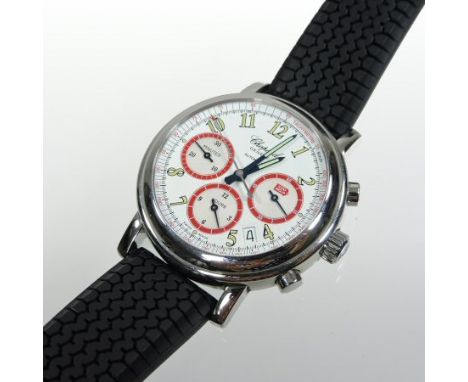 A Chopard Mille 1000 Miglia chronograph wristwatch, 8316, limited edition, with tyre gauge and booklets, boxed