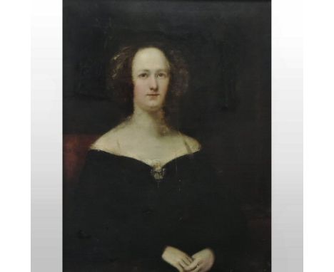 English school, (early 19th century), portrait of a lady, oil on canvas, 88 x 66cm