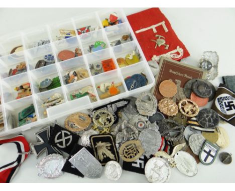 COLLECTION OF GERMAN MEDALS &amp; MILITARIA believed separated into reproduction and authentic together with assorted German 