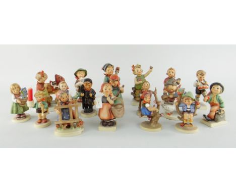 COLLECTION OF GOEBEL / HUMMEL FIGURES including four boxed, approx. 19 in total