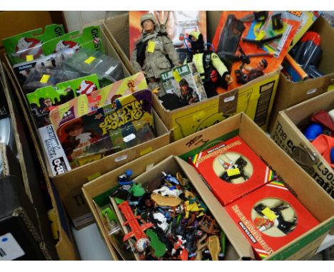 ASSORTED VINTAGE TOYS including mint and boxed Action Man, Austin Powers, Ghostbusters ETC (3 boxes)