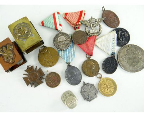 ASSORTED IMPERIAL MEDALS &amp; RELATED ITEMS