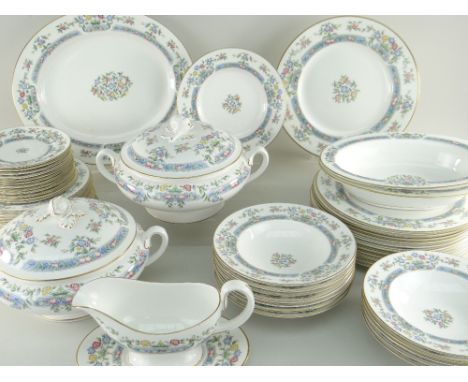ROYAL WORCESTER MAYFIELD DINNER SERVICE approx. 53 items in total for a twelve place setting including two lidded tureens, di