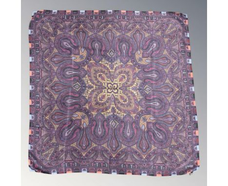 A Liberty & Co silk Paisley shawl or scarf, Made in Italy, 130cm²