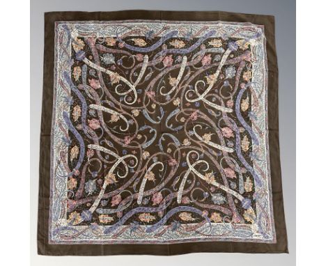 A Liberty & Co silk shawl or scarf, 130cm²
