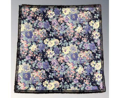 A Liberty & Co wool scarf or shawl, 130cm², plus several other silk scarves including Michael Angelo Roma, etc (one box)