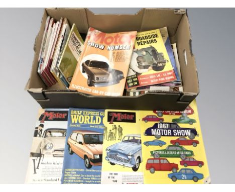 A quantity of car magazines, ordnance survey maps, etc. (1 box)