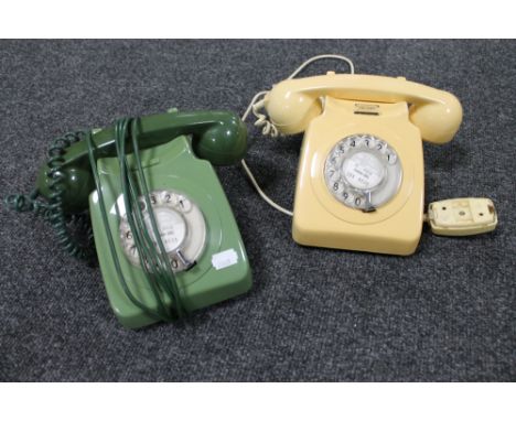 Two vintage telephones 