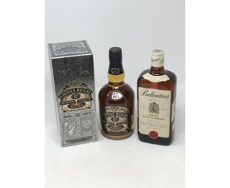 Ballantine's Finest Scotch Whisky 70cl, together with Chivas Brothers Regal Premium Scotch Whisky Aged 12 Years in box (2)