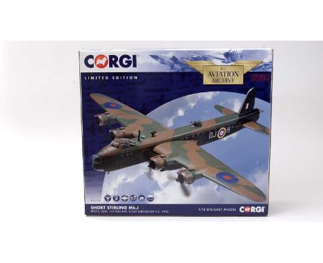 A Corgi limited edition Aviation Archive 1:72 scale diecast model Short Sterling Mk. I, No. AA39502.