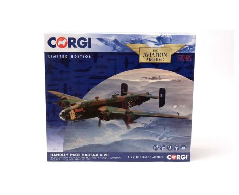 A Corgi Aviation Archive limited edition 1.72 die-cast scale model Handley Page Halifax B.VII, in original carton.