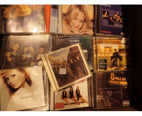Shelf of DVDs to include Perfect Day 8 Mile and Geri Halliwell etc