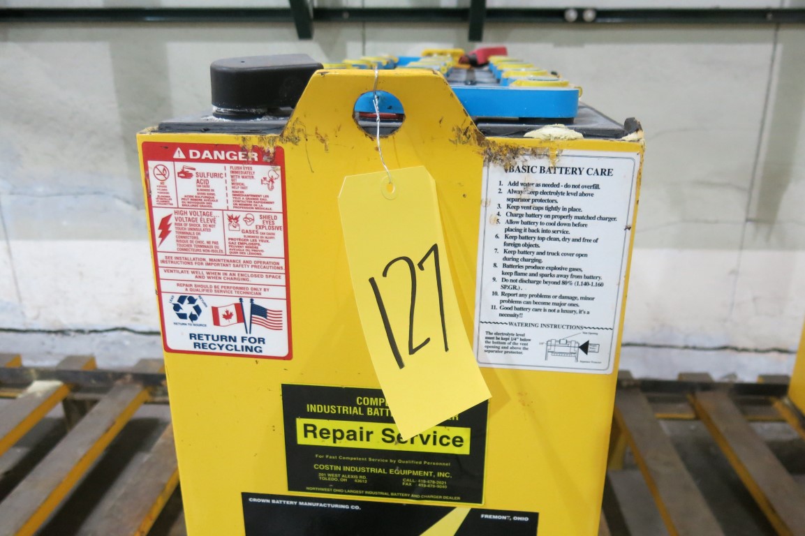 Crown Forklift Battery, 36 volt, Model CR106, 1850lbs.