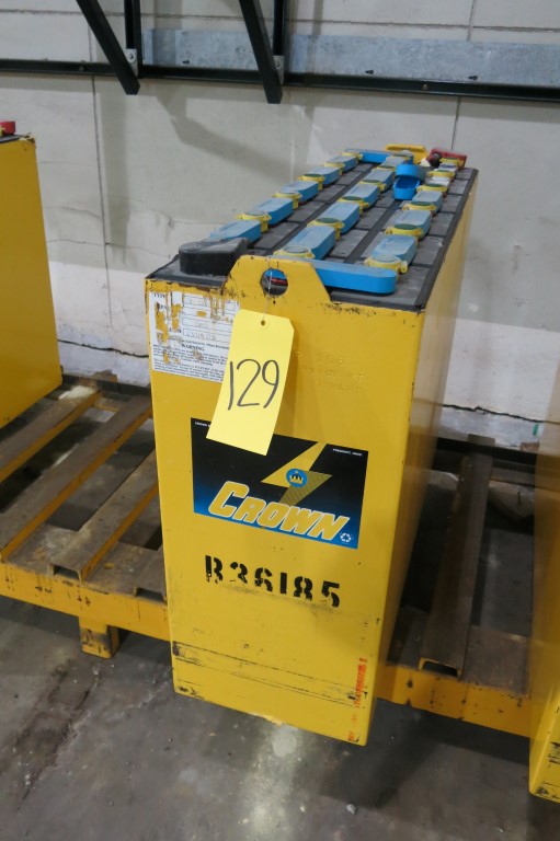 Crown Forklift Battery, 36 volt, model CR106, 1850 lbs.