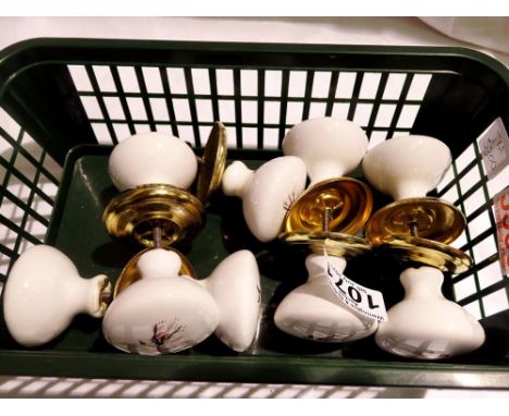 Collection of ceramic door/drawer handles. Not available for in-house P&amp;P 