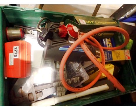 Mixed tools including a heat gun. Not available for in-house P&amp;P 