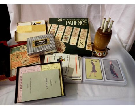 Mixed playing cards with Bezique and Canasta P&amp;P Group 2 (£18+VAT for the first lot and £3+VAT for subsequent lots) 
