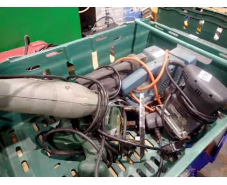 Quantity of mixed power tools. All electrical items in this lot have been PAT tested for safety and have passed. This does no