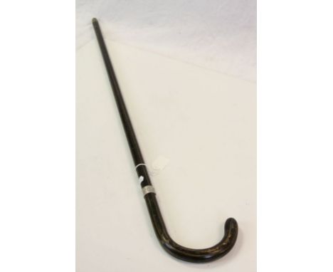 Silver mounted walking stick 